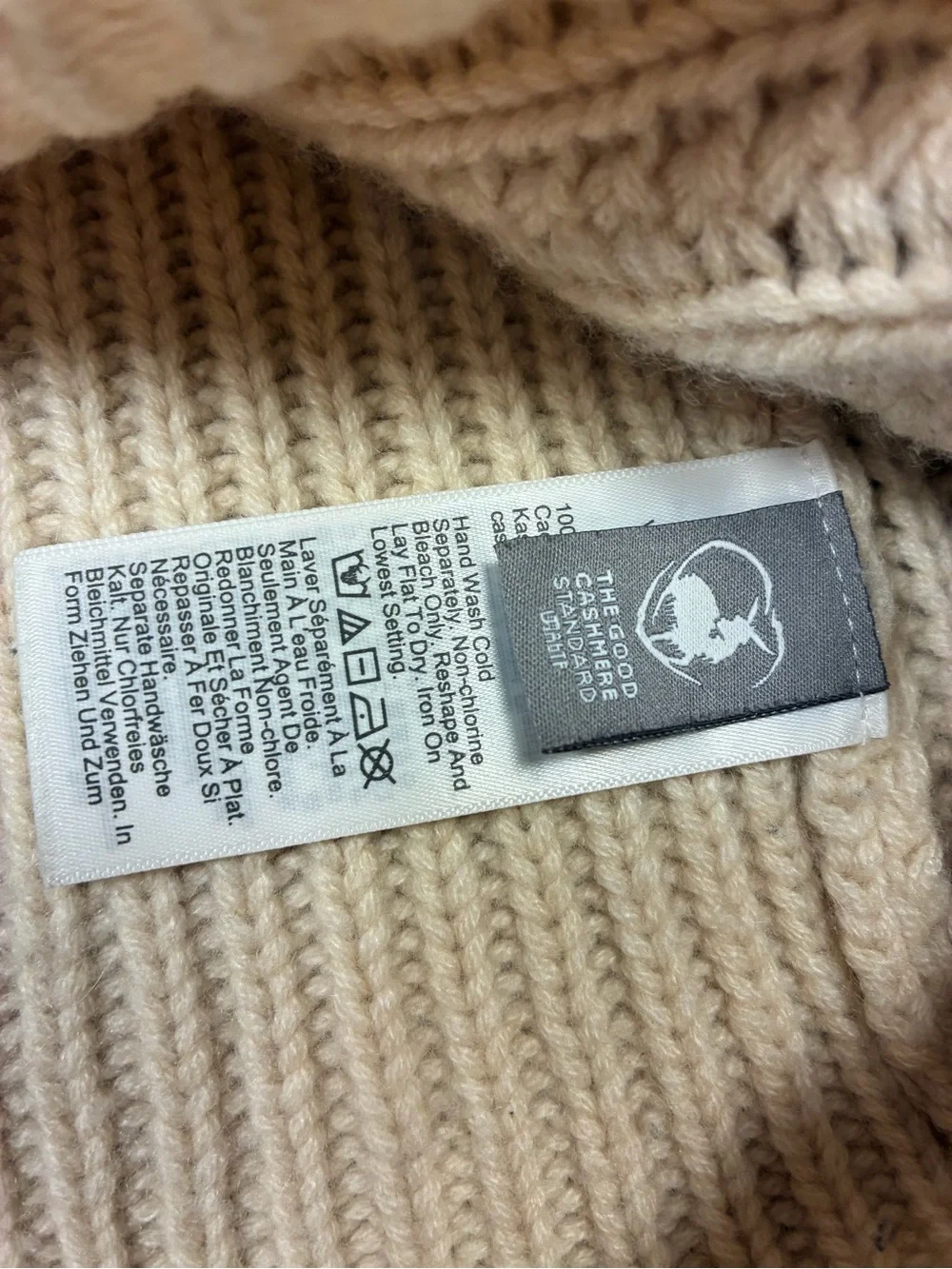 J.Crew 100% Cashmere Chunky Cream Cable Knit Mock Neck Sweater